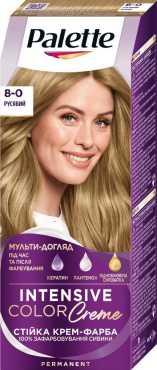 Стойкая крем-краска для волос Palette Интенсивный цвет 8-0 Русый 110 мл