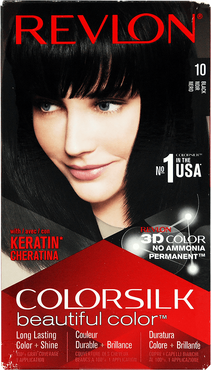 Краска для волос REVLON Colorsilk № 010 Black