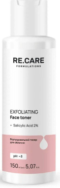 Тонер для обличчя RE.CARE Exfoliating Face toner відлущувальний 150 мл