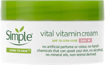 Крем для обличчя Simple Kind to skin SPF15 вітамінний денний 50 мл фото 1