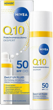 Флюид для лица Nivea Q10 Эксперт SPF 50 Тройная защита от морщин 40 мл