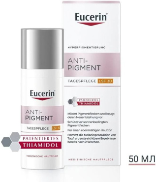 Крем для лица EUCERIN Anti-Pigment Tag SPF 30 дневной депигментирующий 50 мл фото 1