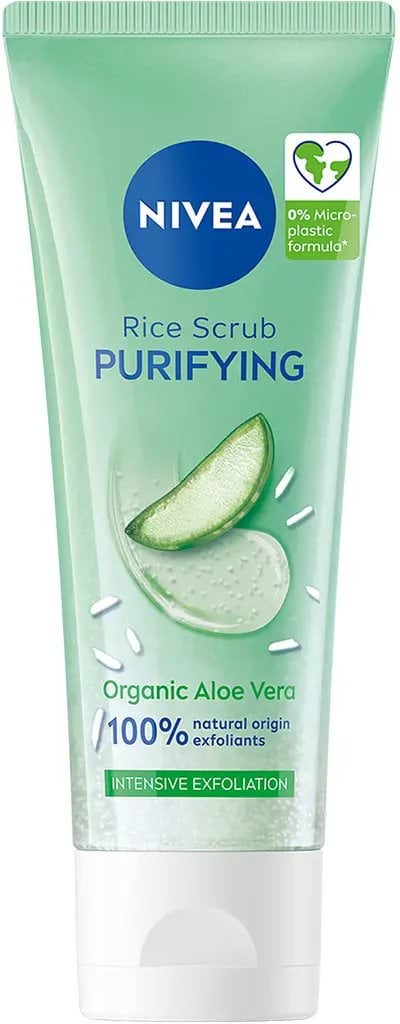 Рисовий скраб для обличчя Nivea очищення та звуження пор 75 мл