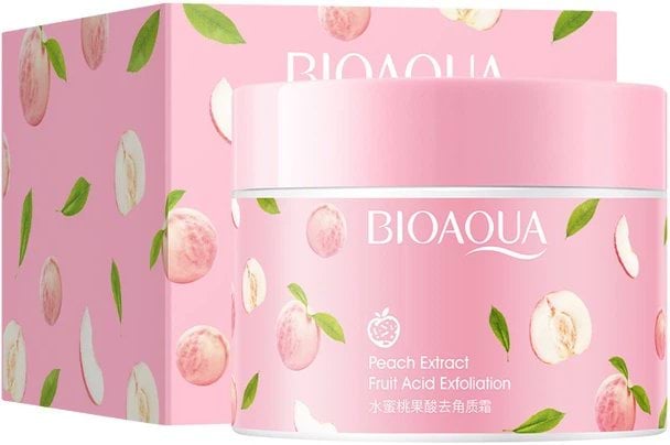 Пілінг для обличчя та тіла BIOAQUA Peach Extract Fruit Acid Exfalialion з екстрактом персика та фруктовими кислотами 140 г