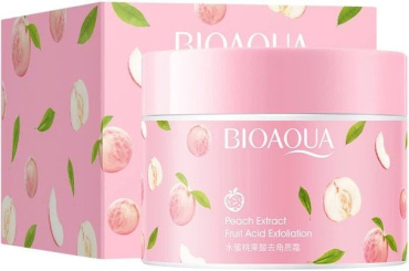 Пилинг для лица и тела BIOAQUA Peach Extract Fruit Acid Exfalialion с экстрактом персика и фруктовыми кислотами 140 г