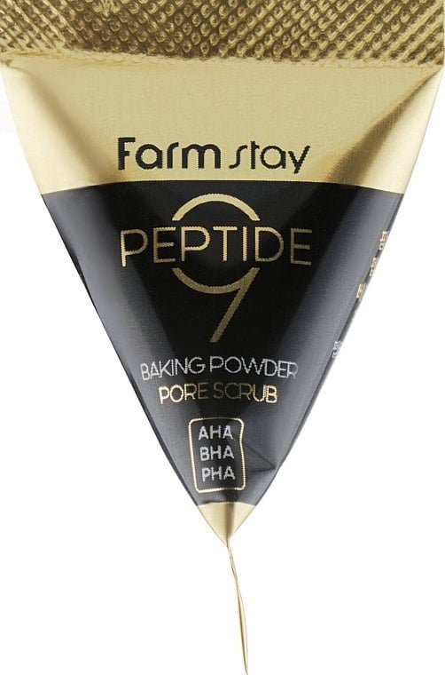 Скраб для обличчя FarmStay Peptide 9 Baking Powder Pore Scrub з содою та пептидним комплексом 7 г