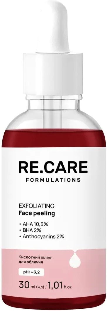 Пілінг для обличчя RE.CARE Exfoliating Face Peeling кислотний 30 мл