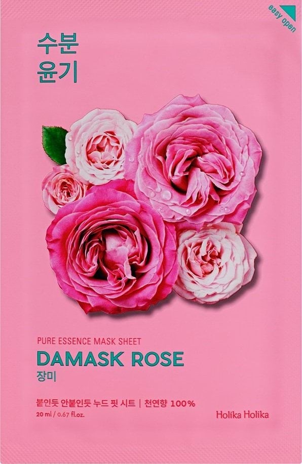 Маска для лица Holika Holika Pure Essence Mask Sheet Damask Rose Дамасская роза тканевая 20 мл
