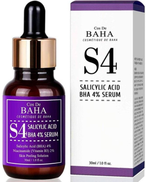 Сироватка-пілінг для обличчя Cos De BAHA Salicylic Acid 4% Serum з саліциловою кислотою 4% 30 мл