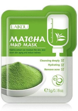 Набор масок для лица Laikou с экстрактом зеленого чая 12 шт. x 5 г фото 2