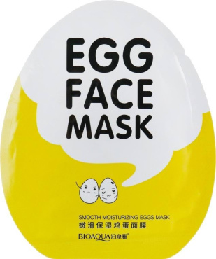 Маска для лица BIOAQUA Egg Face Mask тканевая с экстрактом яичного желтка 30 г