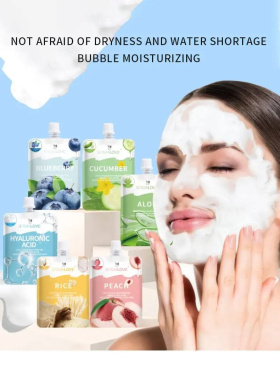 Маска для лица Sersanlove Blueberry Live Oxygen Bubble Mask кислородная с экстрактом черники 110 мл фото 4