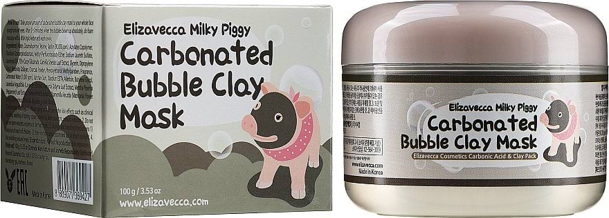 Маска для лица Elizavecca Milky Piggy Carbonated Bubble Clay Mask глиняно-пузырьковая 100 мл