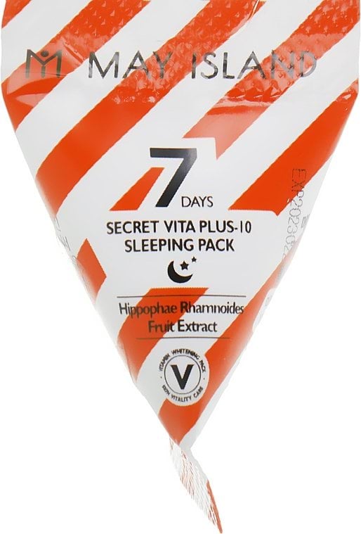 Маска для обличчя MAY ISLAND 7 Days Secret Vita Plus-10 Sleeping Mask Pack освітлювальна 5 мл