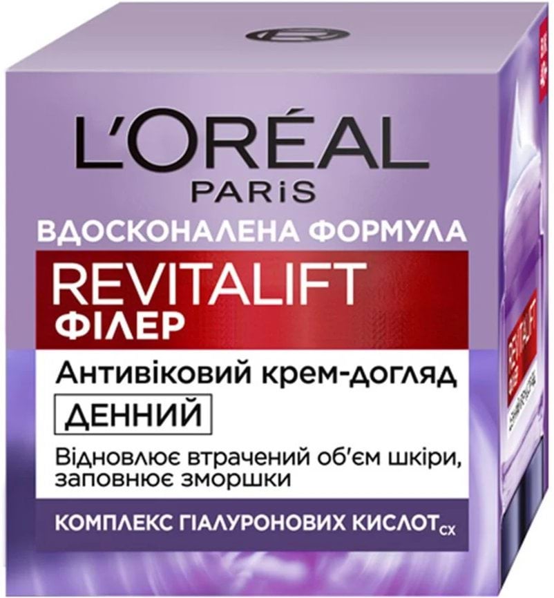 Крем-догляд L'Oreal Paris Revitalift Filler Відновлення втраченого об'єму шкіри денний антивіковий 50 мл