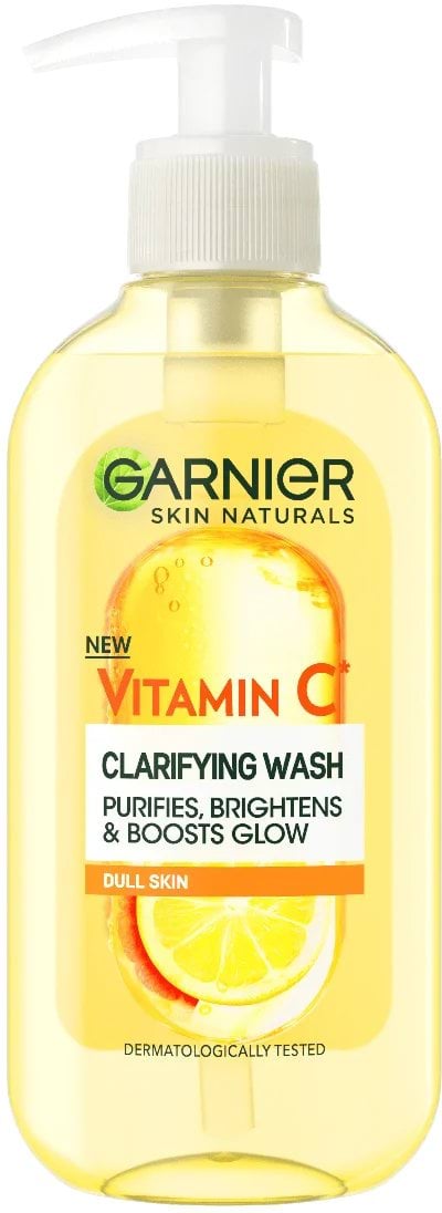 Гель для вмивання Garnier Naturals Vitamin C для тьмяної шкіри обличчя 200 мл
