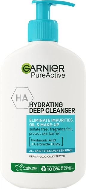 Гель для обличчя Garnier інтенсивне очищення проти недоліків Pure Active, 250мл