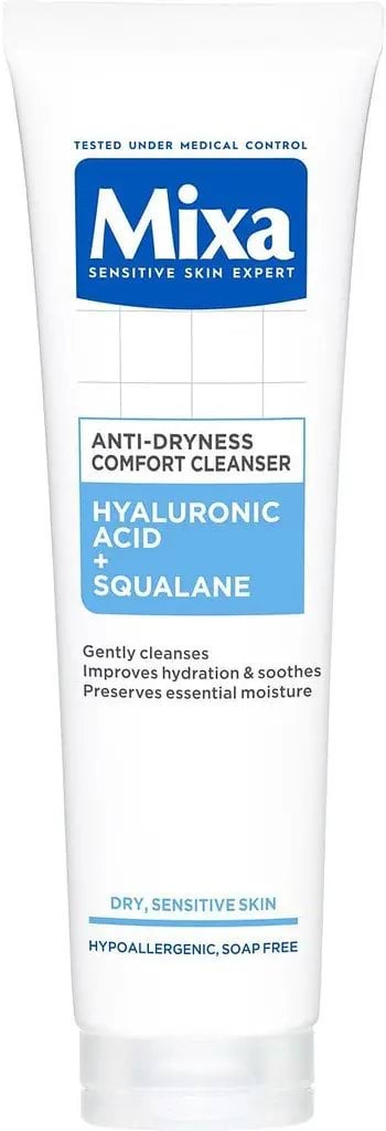 Гель для вмивання Mixa Sensitive Skin Expert Anti-Dryness Comfort Cleanser для сухої та чутливої шкіри 150 мл