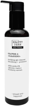Гель для вмивання Beauty Derm Skin Fiction Cleansing Gel з AHA-кислотами та чорницею 200 мл