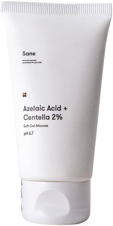 Гель для умывания Sane Azelaic Acid + Centella 2% Soft Gel-Mousse pH 6.7, 40 мл