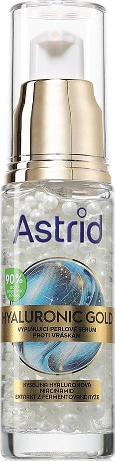 Сироватка для обличчя BIOTEN Hyaluronic Gold Replumping Antiwrinkle Pearl Serum проти зморшок 30 мл