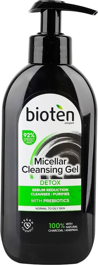 Гель BIOTEN Detox Micellar Cleansing Gel очищающий мицеллярный для нормальной и жирной кожи 200 мл фото 4
