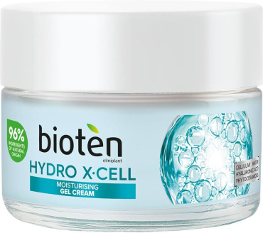 Гель-крем для обличчя BIOTEN Hydro X-Cell Moisturising Gel Cream зволожувальний для нормальної та комбінованої шкіри 50 мл