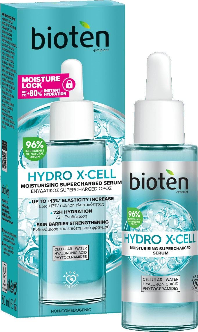 Сироватка для обличчя BIOTEN Hydro X-Cell Moisturizing Supercharged Serum зволожувальна 30 мл