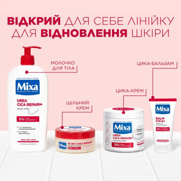 Крем для тела Mixa Body & hands 10 в 1 восстанавливающий для потрескавшейся и огрубевшей кожи 150 мл фото 11