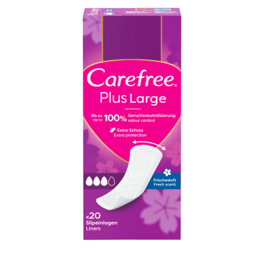 CAREFREE® Прокладки жіночі щоденнi Large plus Fresh 20 шт