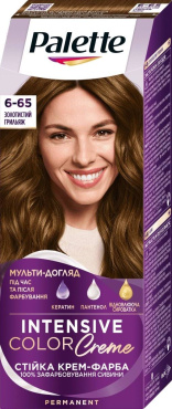 Стійка крем-фарба для волосся Palette Інтенсивний колір 6-65 Золотистий грильяж 110 мл