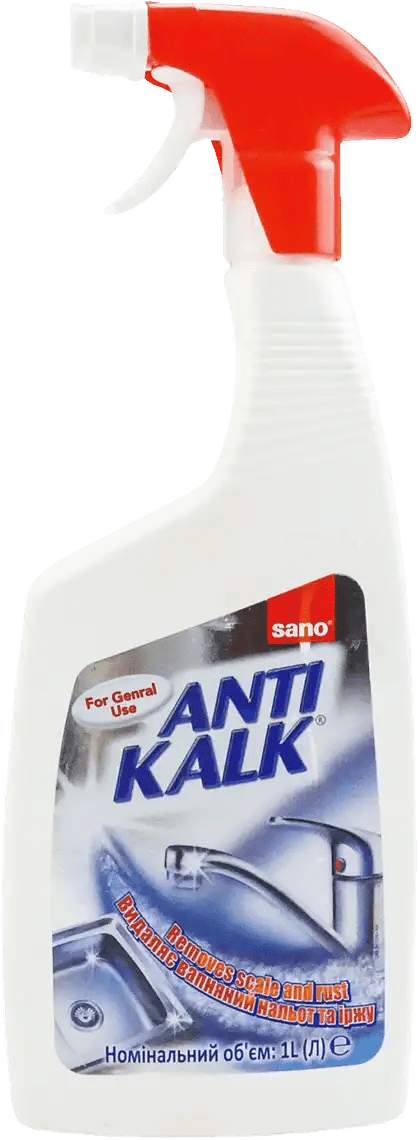 Засіб для видалення вапняного нальоту Sano Anti Kalk Rust 1 л (7290000293943)
