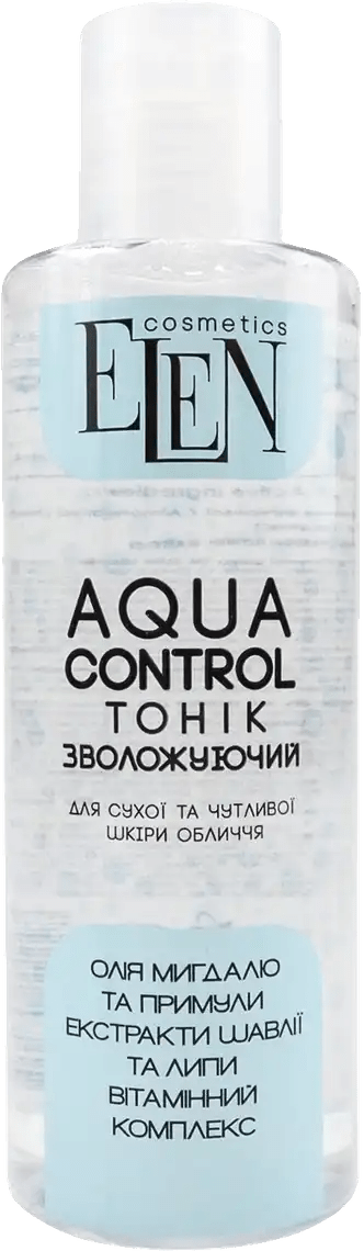 Тонік Elen Cosmetics Aqua Control зволожуючий для сухої і чутливої ​​шкіри 200 мл