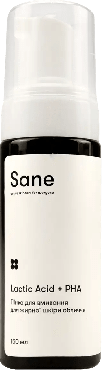 Пенка для умывания Sane Lactic acid + PHA для жирной кожи 150 мл