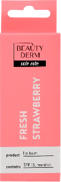 Бальзам-догляд для губ Beauty Derm fresh strawberry SPF 15, 10 мл фото 1