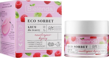 Крем для обличчя Bielenda Sorbet Raspberry зволожуючий 50 мл фото 1