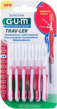 Зубна щітка GUM міжзубна TravLer 0.8 мм