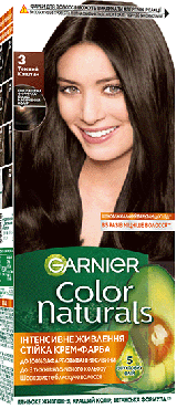 Фарба для волосся Garnier Color Naturals відтінок 3 Темний каштан