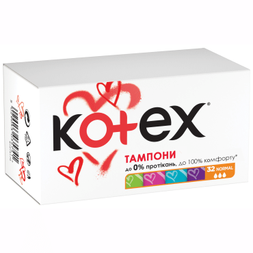 Kotex тампоны нормал, 32шт экономия 33% фото 4