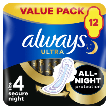 Гігієнічні прокладки Always Ultra Secure Night Розмір 4 12 шт фото 1