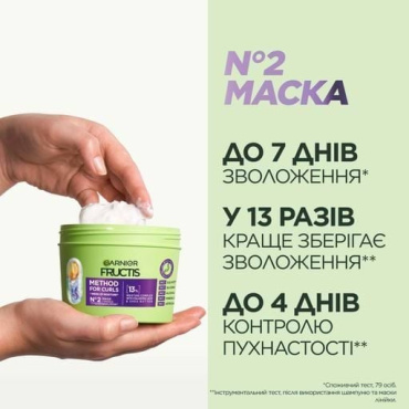 Маска увлажняющая Garnier Fructis Curls Method Mask для волнистых и вьющихся волос 370 мл фото 3