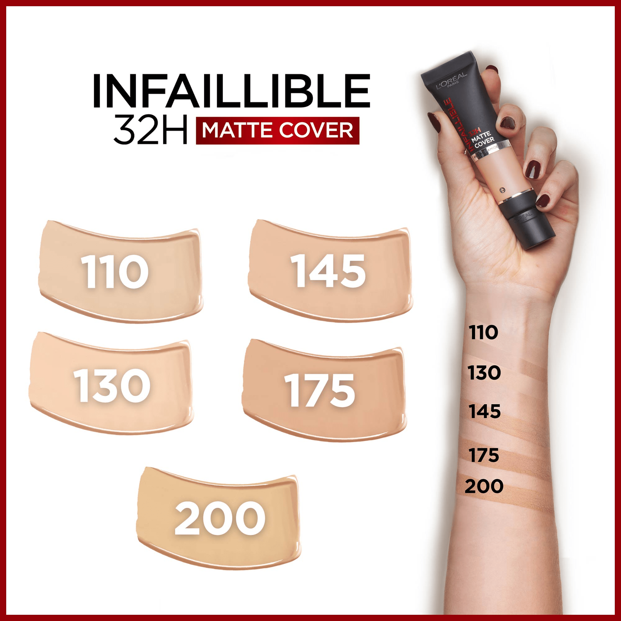 L`Oreal тональний крем Infallible з матуючим ефектом 175, 30мл фото 2