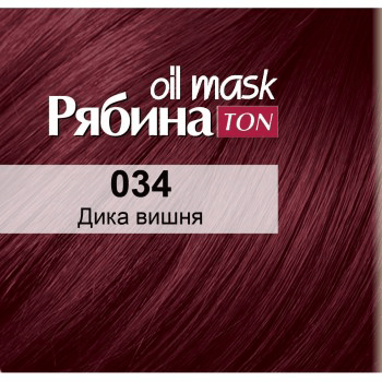 Маска для волосся тонуюча Рябина Acme Color TON Oil Mask №034 Дика вишня фото 1