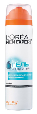 Гель для гоління L’Oréal Paris Men Expert Гідра Сенситів для чутливої ​​шкіри, 200 мл