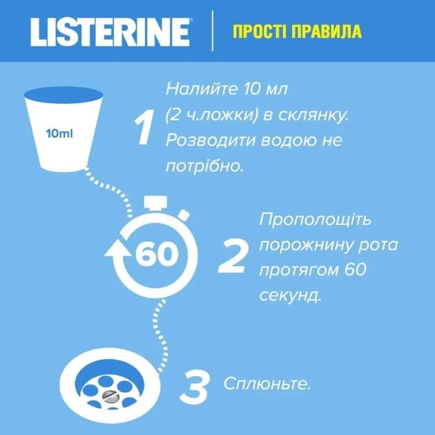 Ополаскиватель для рта Listerine ультра отбеливание мягкий вкус 500 мл фото 5
