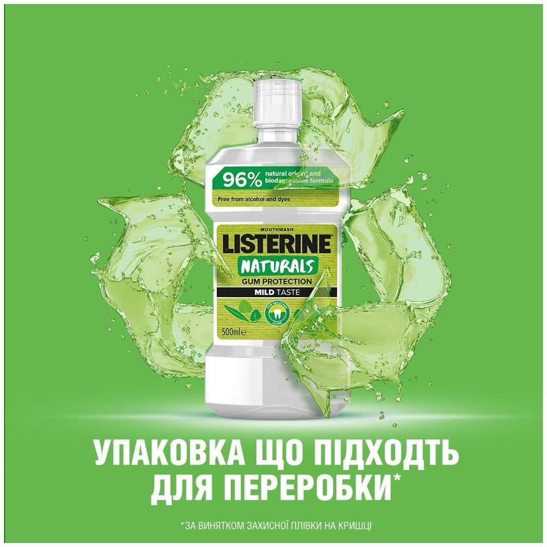 Ополаскиватель для полости рта Listerine Натуральный 500 мл фото 3