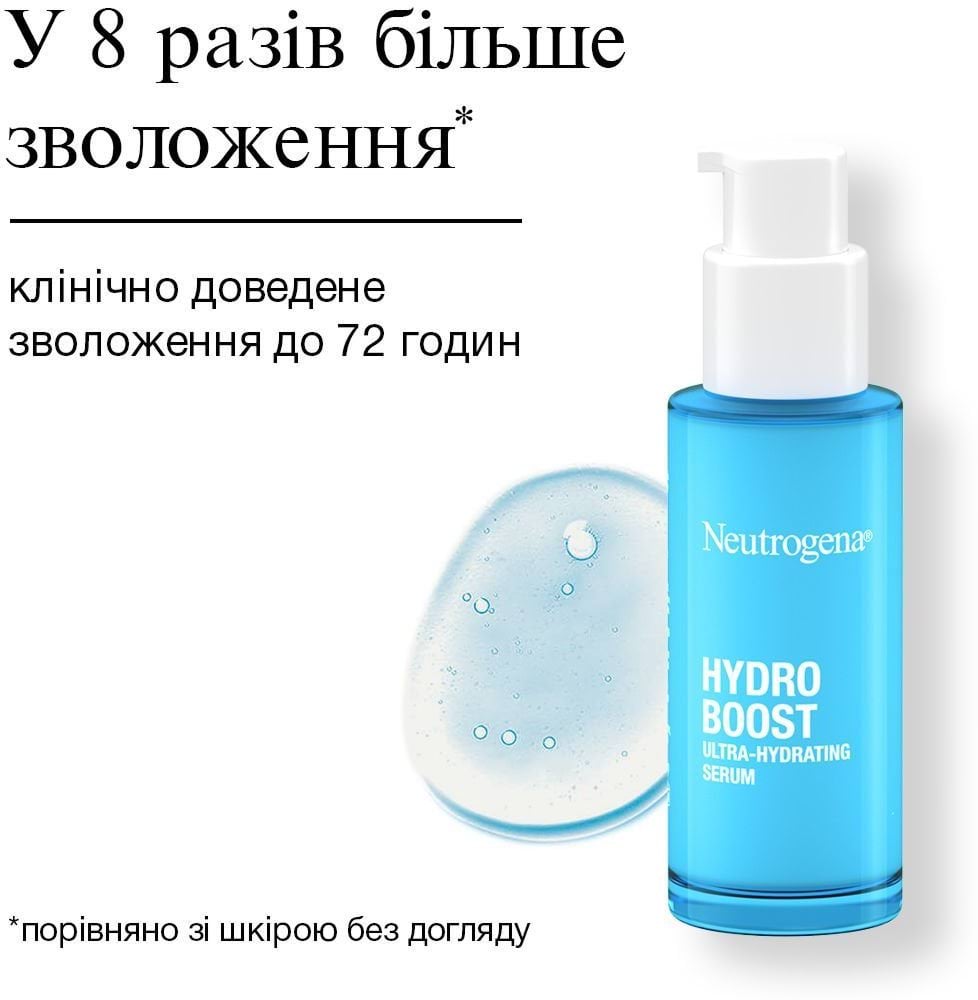 Cироватка для обличчя Neutrogena Hydro Boost ультразволожуюча 30 мл фото 2