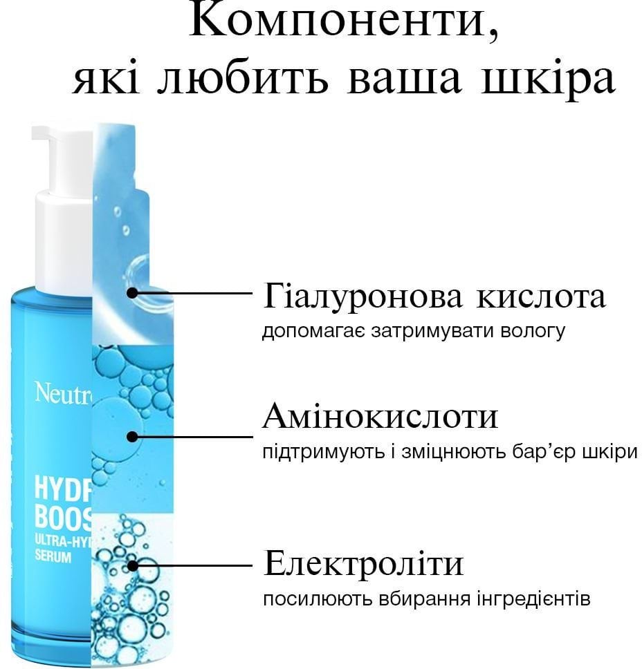 Cироватка для обличчя Neutrogena Hydro Boost ультразволожуюча 30 мл фото 3