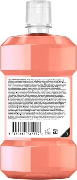 Ополаскиватель для полости рта Listerine Smart Rinse детский мягкий ягодный вкус 500 мл