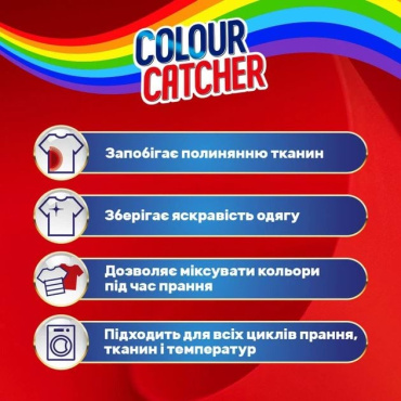 Серветки для прання K2r Colour Catcher кольоропоглинальні 22 шт. фото 1